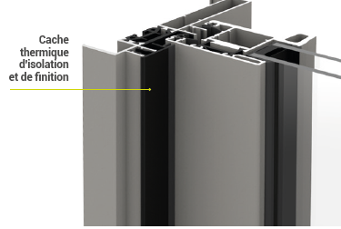 Cache thermique d'isolation et de finition