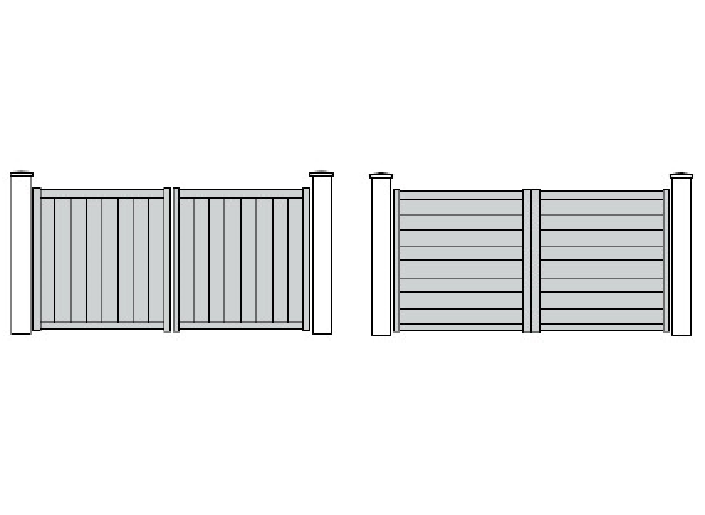 Portail à battants gamme BEL CASTEL en aluminium sur mesure