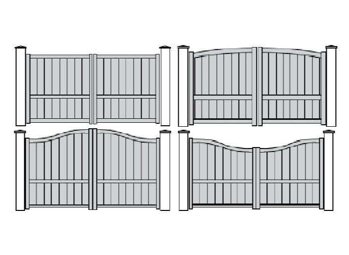 Portail à battants gamme SARRANT en aluminium sur mesure