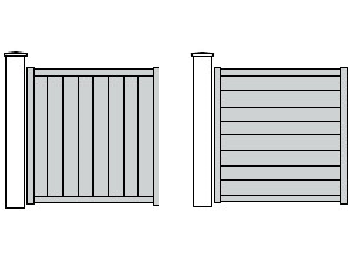 Portillon en aluminium </br> Gamme BEL CASTEL