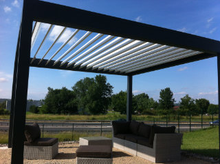 Pergola en pose libre sur 4 pieds