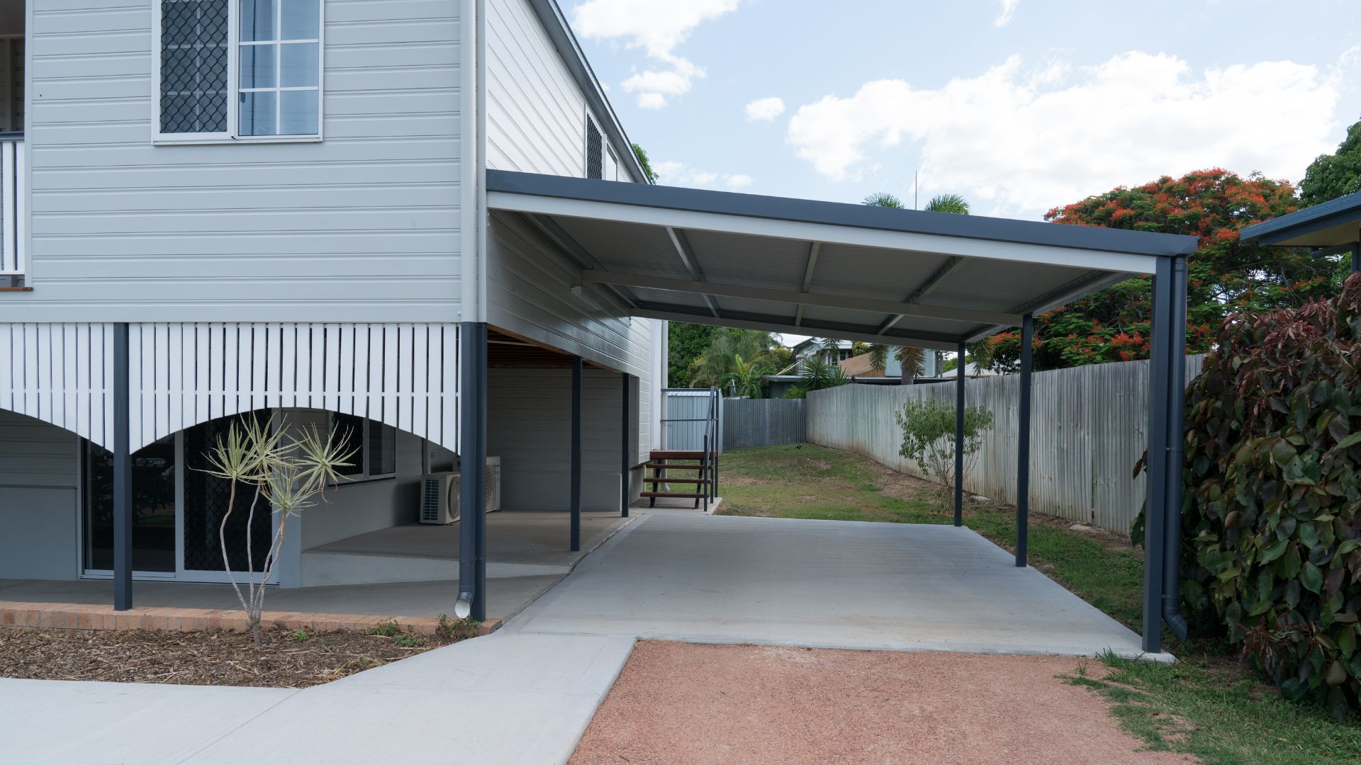 L'alliance de la véranda et du carport