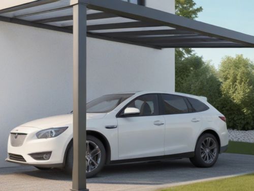 Esthétique et valeur ajoutée du carport aluminium adossé