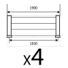 Claustra aluminium