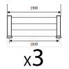 Kit de clôture aluminium persiennes