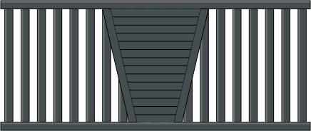 Portail coulissant Aglae en aluminium sur mesure