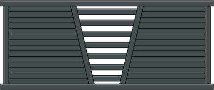 Portail coulissant Aglae en aluminium sur mesure