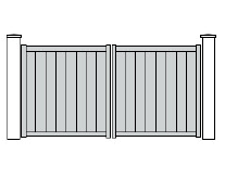 Portail à battants gamme BEL CASTEL en aluminium sur mesure