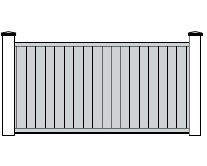 Portail coulissant gamme BEL CASTEL en aluminium sur mesure