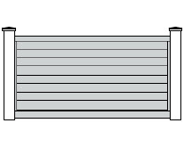 Portail coulissant gamme BEL CASTEL en aluminium sur mesure