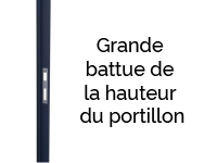 Portillon de la gamme SARRANT en aluminium - Sur mesure