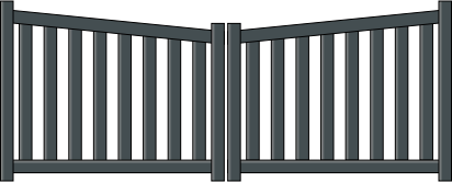 Portail battant Hades en aluminium sur mesure