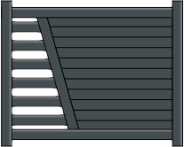 Portillon Harmonie en aluminium sur mesure