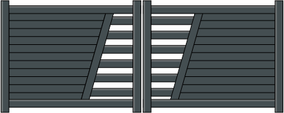 Portail battant Harmonie en aluminium sur mesure