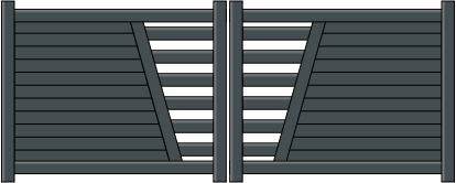 Portail battant Harmonie en aluminium sur mesure
