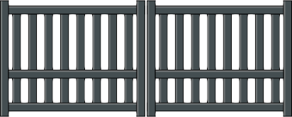 Portail battant Helios en aluminium sur mesure