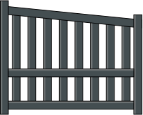 Portillon Helios en aluminium sur mesure