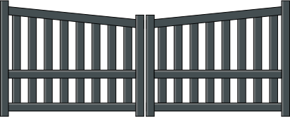 Portail battant Helios en aluminium sur mesure