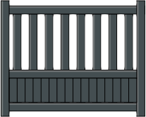 Portillon Hestia en aluminium sur mesure