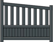 Portillon Hestia en aluminium sur mesure