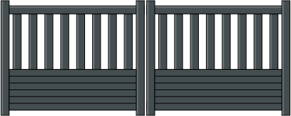 Portail battant Hestia en aluminium sur mesure