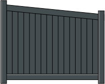 Portillon Hygie en aluminium sur mesure