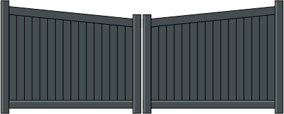 Portail battant Hygie en aluminium sur mesure