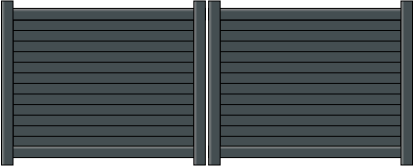 Portail battant Hygie en aluminium sur mesure