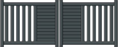 Portail battant Hypnos en aluminium sur mesure