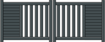 Portail battant Hypnos en aluminium sur mesure