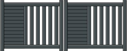 Portail battant Hypnos en aluminium sur mesure