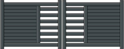 Portail battant Hypnos en aluminium sur mesure