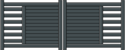 Portail battant Hypnos en aluminium sur mesure