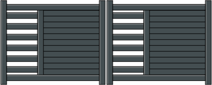 Portail battant Hypnos en aluminium sur mesure