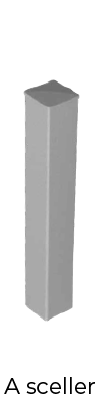 Portillon de la gamme BEL CASTEL en aluminium - Sur mesure