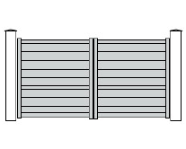 Portail à battants gamme SARRANT en aluminium sur mesure