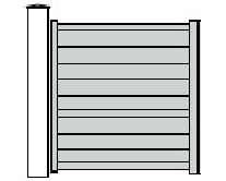 Portillon de la gamme SARRANT en aluminium - Sur mesure