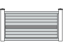 Portail coulissant gamme SARRANT en aluminium sur mesure
