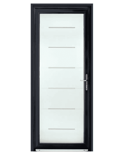 Porte aluminium nacre