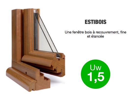 Fenêtre bois, gamme ESTIBOIS