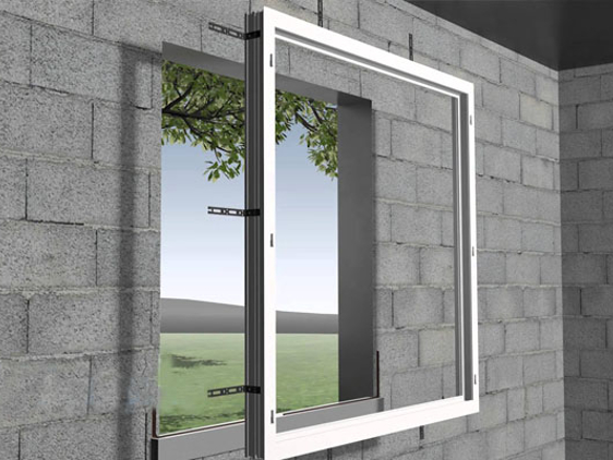 Une fenêtre PVC posée en applique