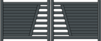 Portail aluminium harmonie
