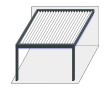 Pergola bioclimatique 4m x 4m