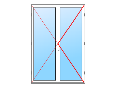 Porte fenêtre alu 205 x 100