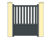 Portillon en aluminium </br> Gamme AINHOA