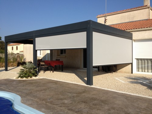 Eclairage LED - pergola bioclimatique