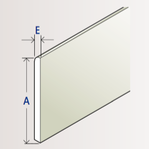 Plat lisse PVC banc