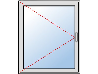 Fenêtre bois 1 vantail