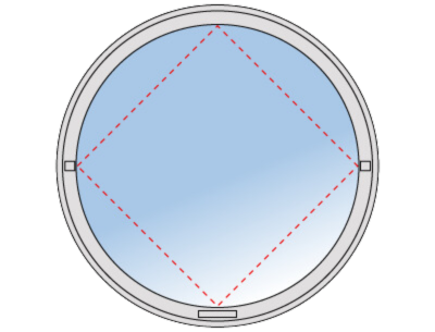 Fenêtre ronde - Basculante