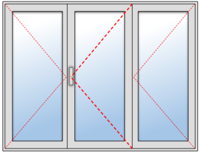 Fenêtre aluminium 3 vantaux